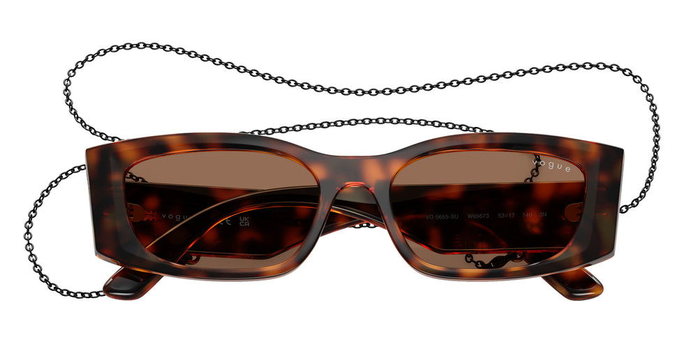vogue eyewear VO5655SU W65673 53 - Dark Havana / Dark Brown #id:vo5655suw65673_s:108125