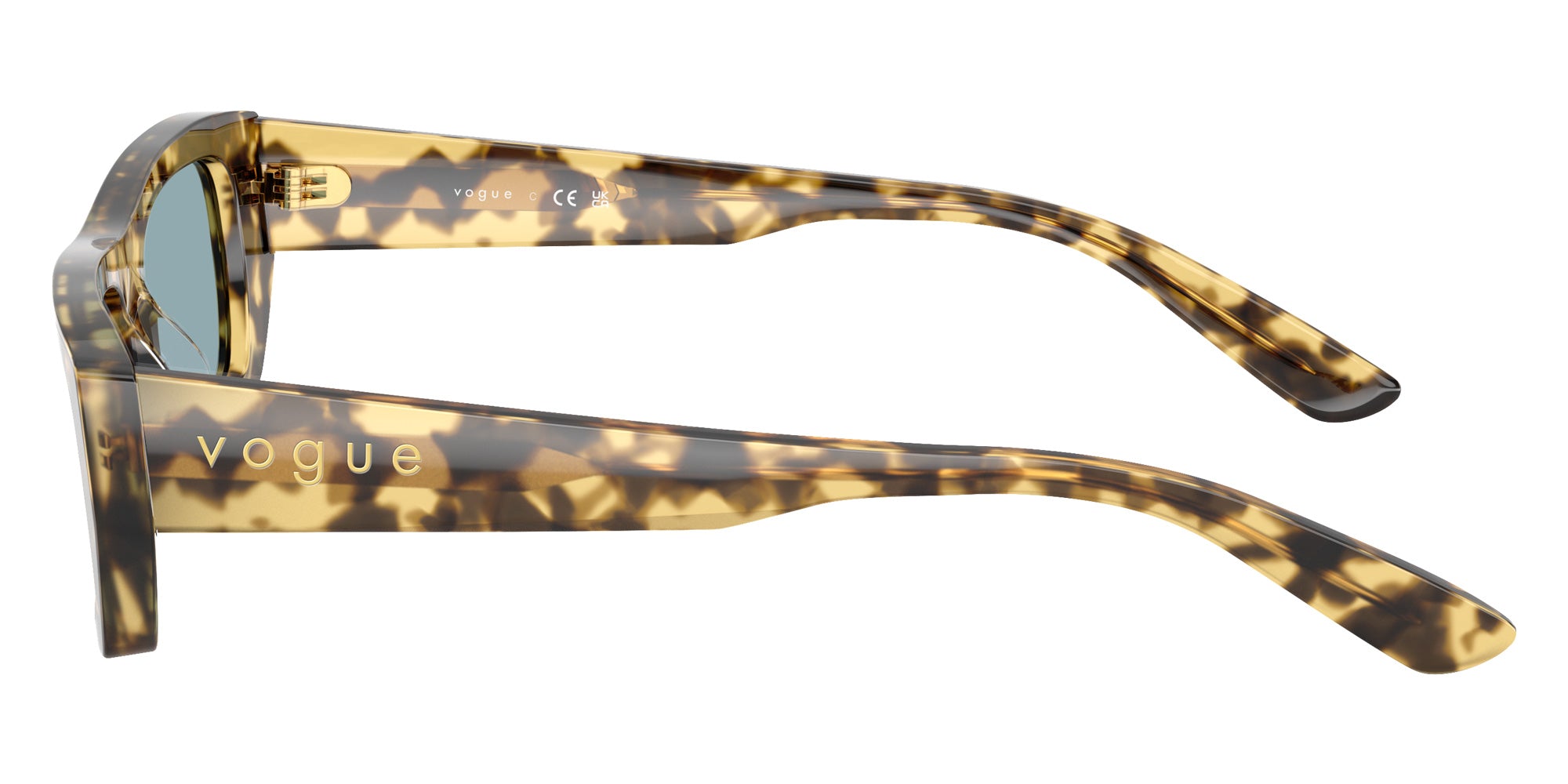 vogue eyewear VO5657SU 324180 53 - Brown/Beige Tortoise / Blue #id:vo5657su324180_s:100110