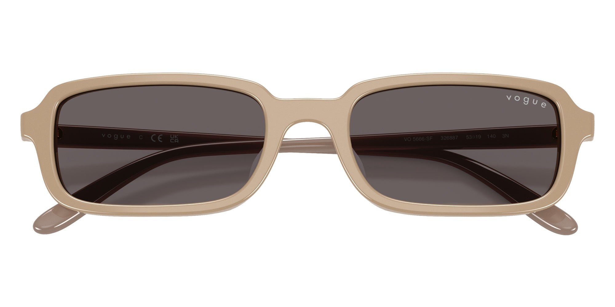 vogue eyewear VO5666SF 326887 53 - Full Beige / Black Smoke #id:vo5666sf326887_s:100125