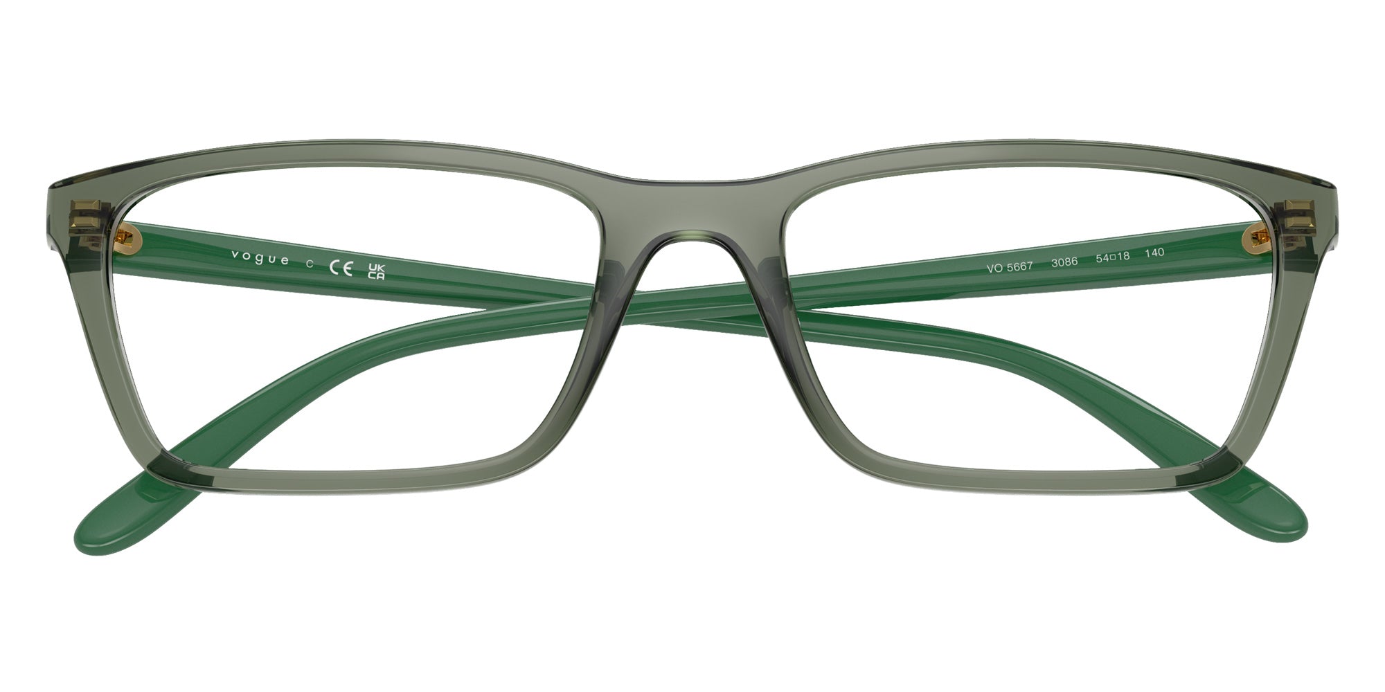 vogue eyewear VO5667 3086 54 - Transparent Mallard Green #id:vo56673086_s:102125