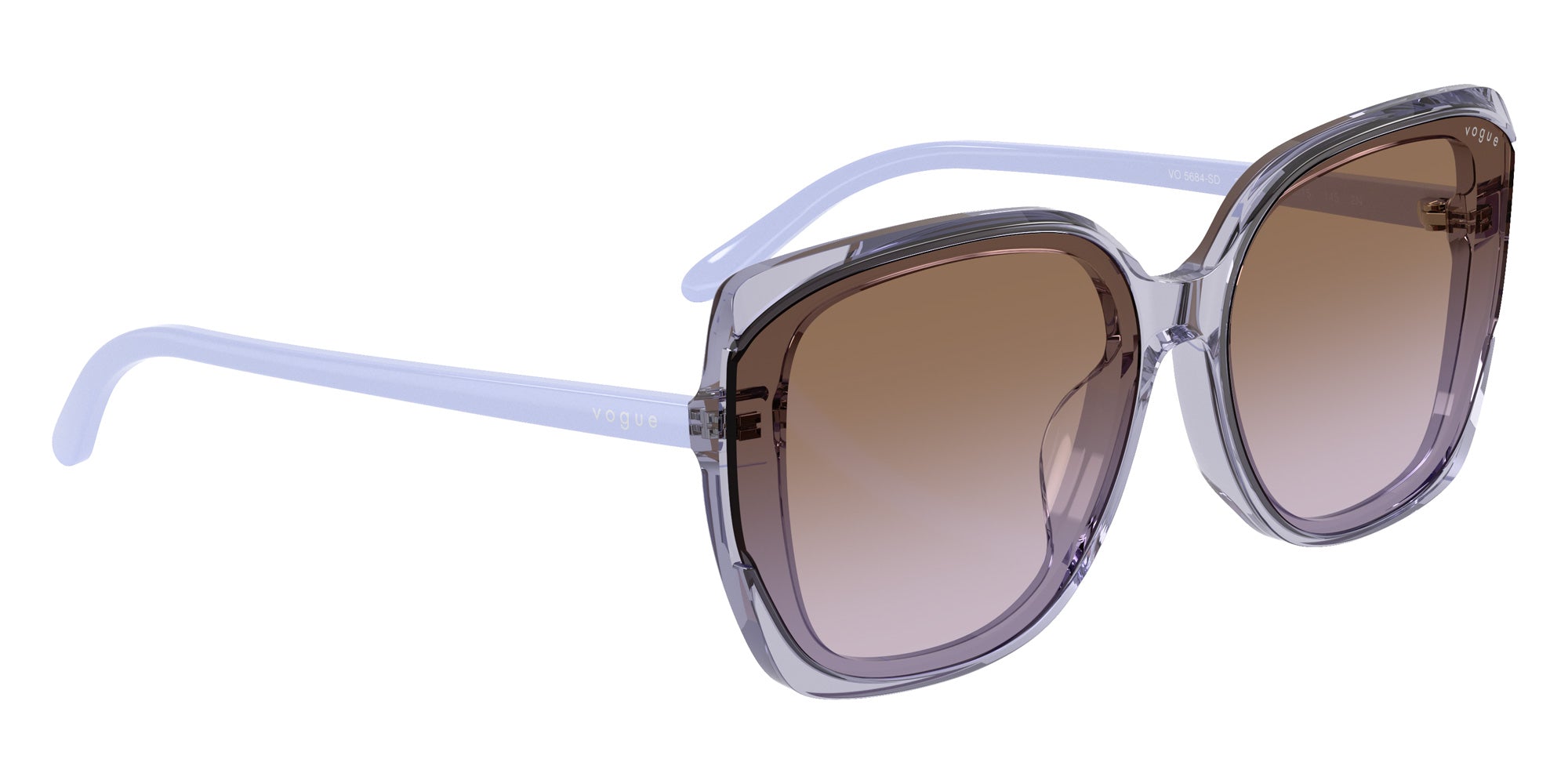 vogue eyewear VO5684SD 292568 65 - Transparent Lilac / Violet Gradient Brown #id:vo5684sd292568_s:100120