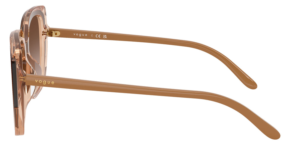 vogue eyewear VO5684SD 318113 65 - Transparent Light Brown / Gradient Dark Brown #id:vo5684sd318113_s:102110