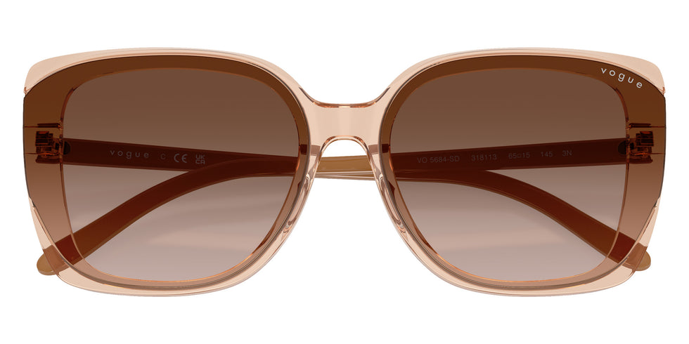 vogue eyewear VO5684SD 318113 65 - Transparent Light Brown / Gradient Dark Brown #id:vo5684sd318113_s:102125
