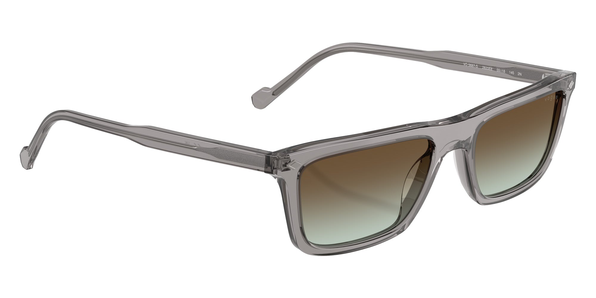 vogue eyewear VO5687S 2820E8 55 - Transparent Gray / Green Gradient Brown #id:vo5687s2820e8_s:100120