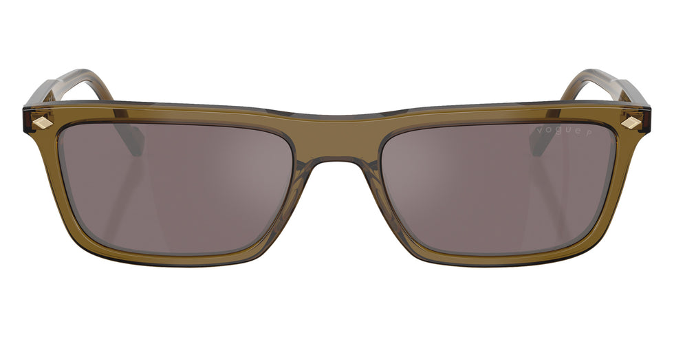 vogue eyewear VO5687S 3260LB 55 - Transparent Olive Green / Pink Mirrored Silver Polarized #id:vo5687s3260lb_s:102100