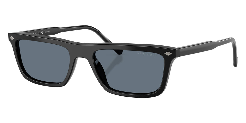 vogue eyewear VO5687S W44/4Y 55 - Black / Blue Silver Mirrored Polarized #id:vo5687sw444y_s:106105