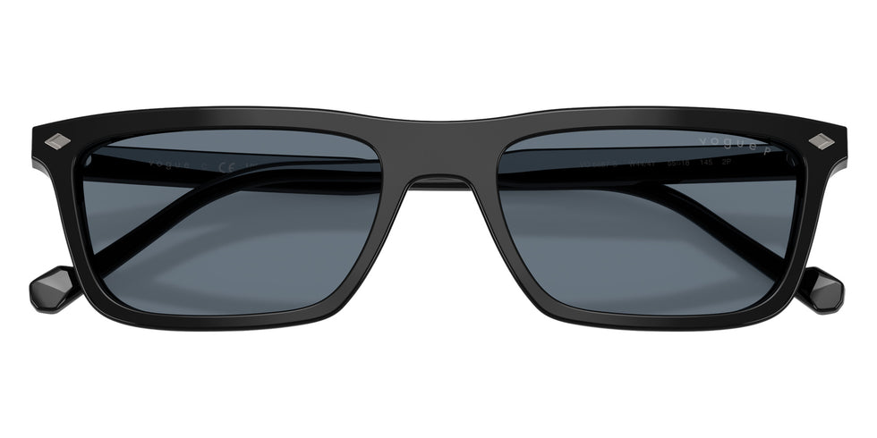 vogue eyewear VO5687S W44/4Y 55 - Black / Blue Silver Mirrored Polarized #id:vo5687sw444y_s:106125