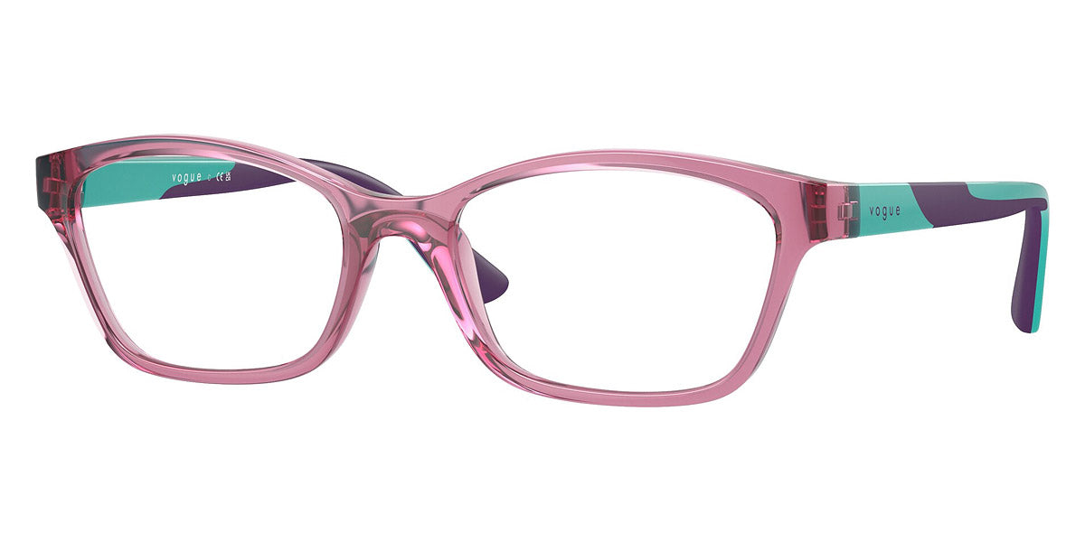 vogue eyewear VY2024 2613 47 - Transparent Dark Pink/Light Green/Violet Rubber