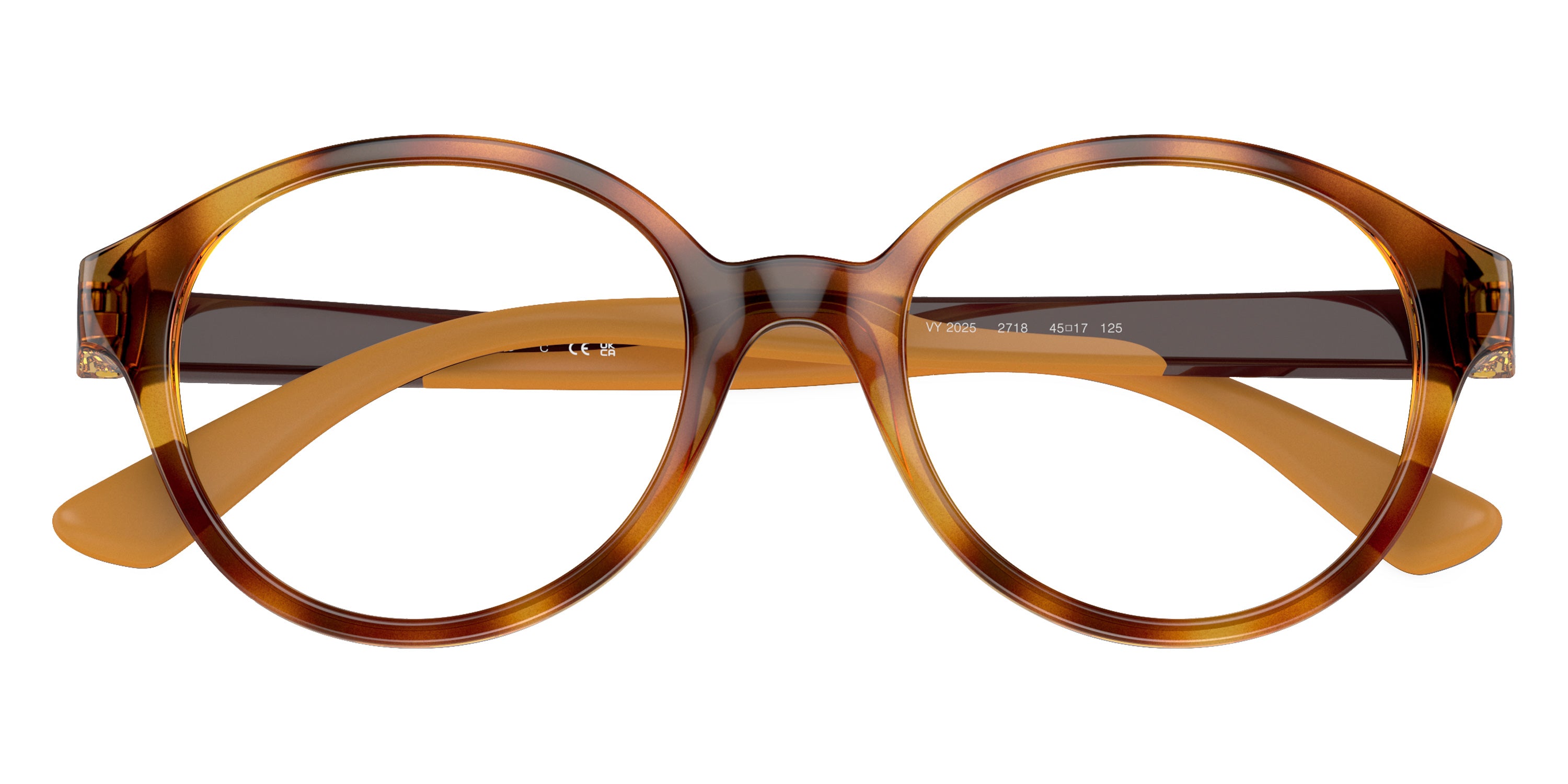 vogue eyewear VY2025 2718 43 - Dark Havana/Brown/Dark Yellow Rubber