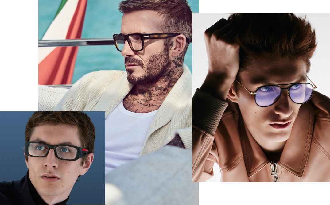 Celebrities wearing designer eyeglasses