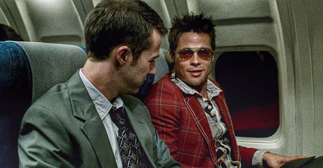 Flying High with Oliver Peoples Aero: Brad Pitt’s Iconic Red-Lens Moments in Fight Club