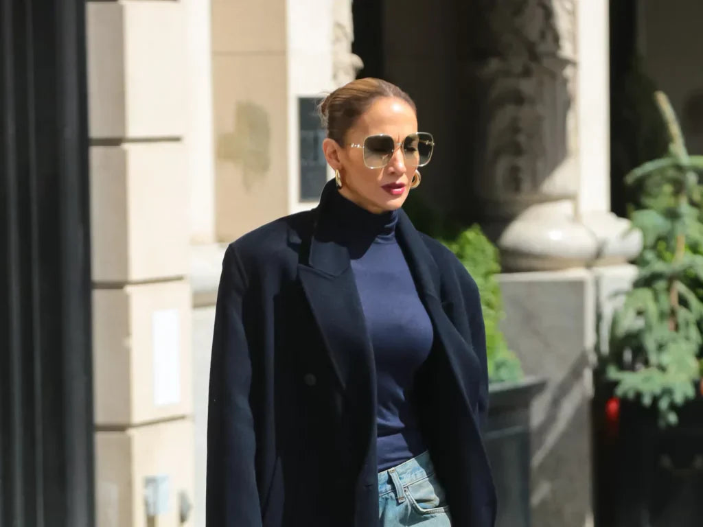 Jennifer Lopez Spotted in Chic Gucci Sunglasses