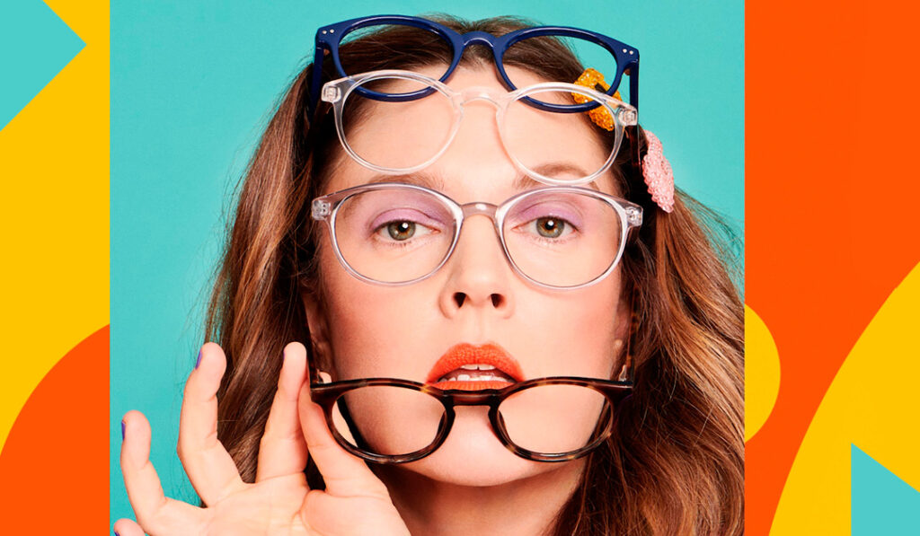 Drew Barrymore starts new collection of glasses