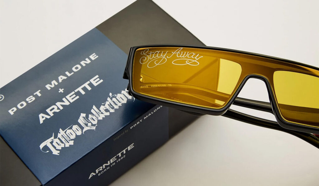 Post Malone new sunglasses collection created with Arnette