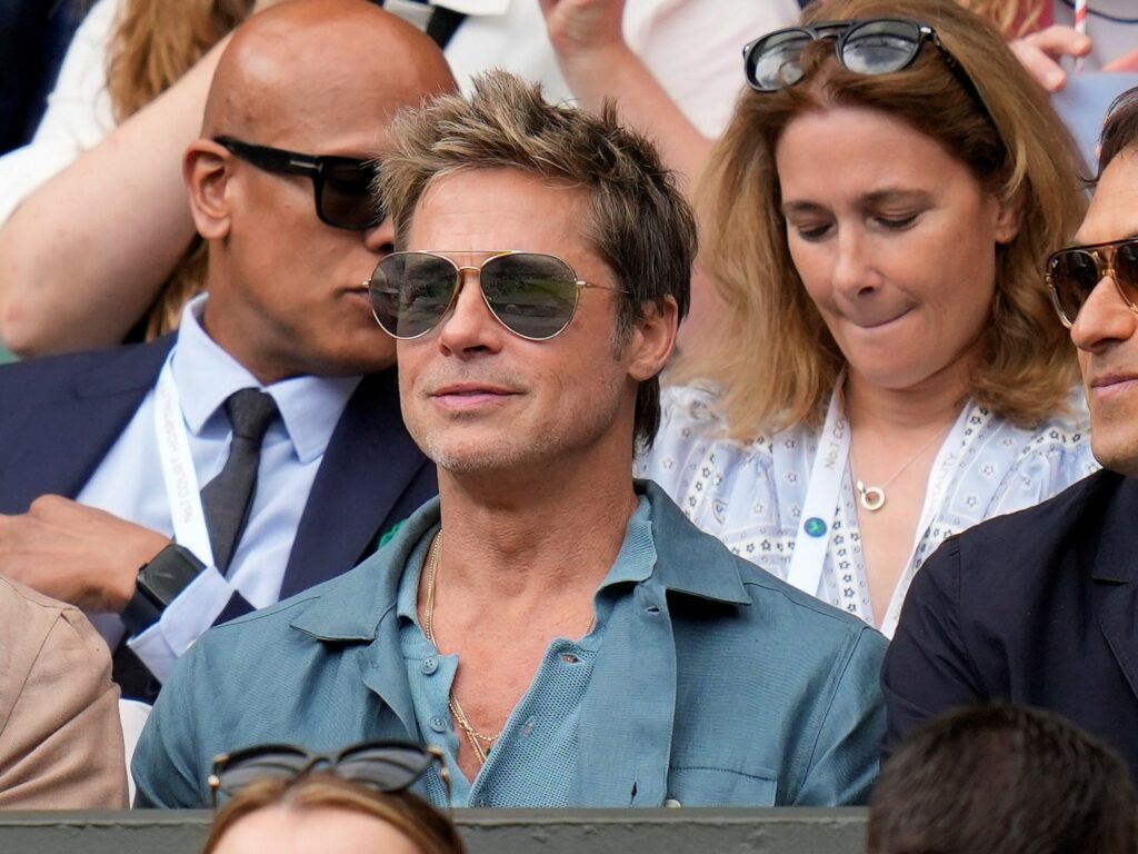 Wimbledon Gasps at Brad Pitt’s Tom Ford Aviators