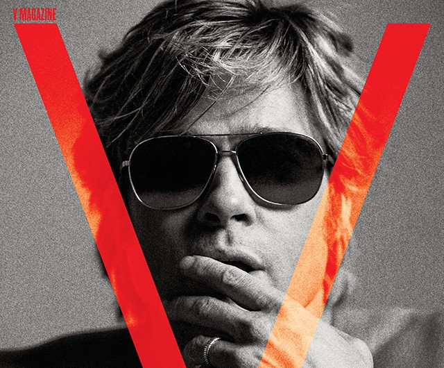 Polaroid Shades and Brad Pitt: The Perfect Match on V Magazine’s Winter Cover 2015