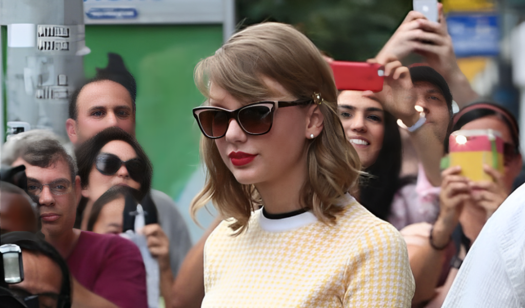 Retro Cat-Eye Charm: Taylor Swift in Prada PR 16PS