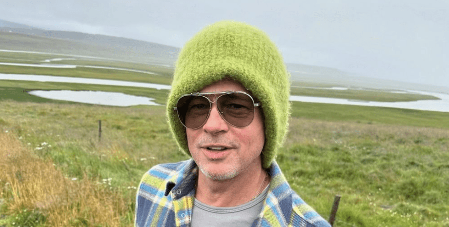 A Stylish Journey to Iceland: Brad Pitt in Ray-Ban Aviator Shooter Sunglasses