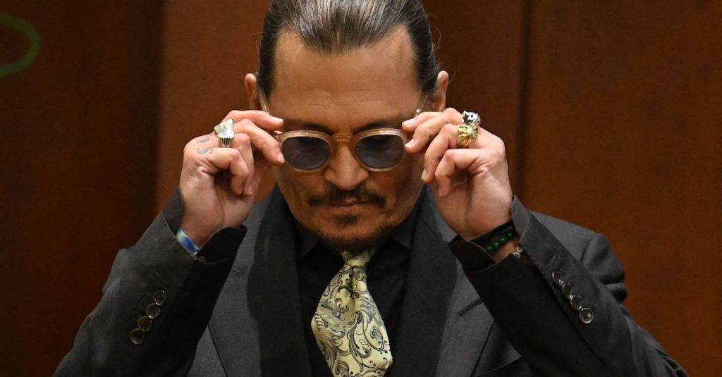 Johnny Depp’s Courtroom Glamour: AM Eyewear Ava Shades
