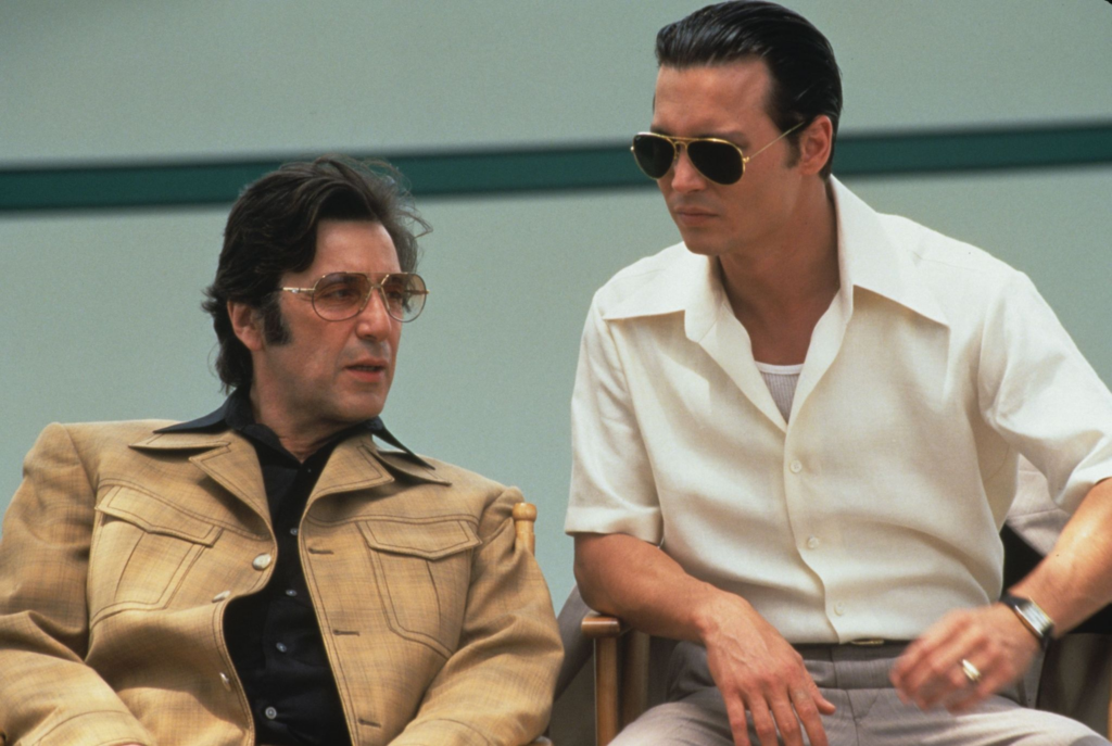 A Timeless Look in Donnie Brasco: Johnny Depp and the Ray-Ban RB3025 Aviators