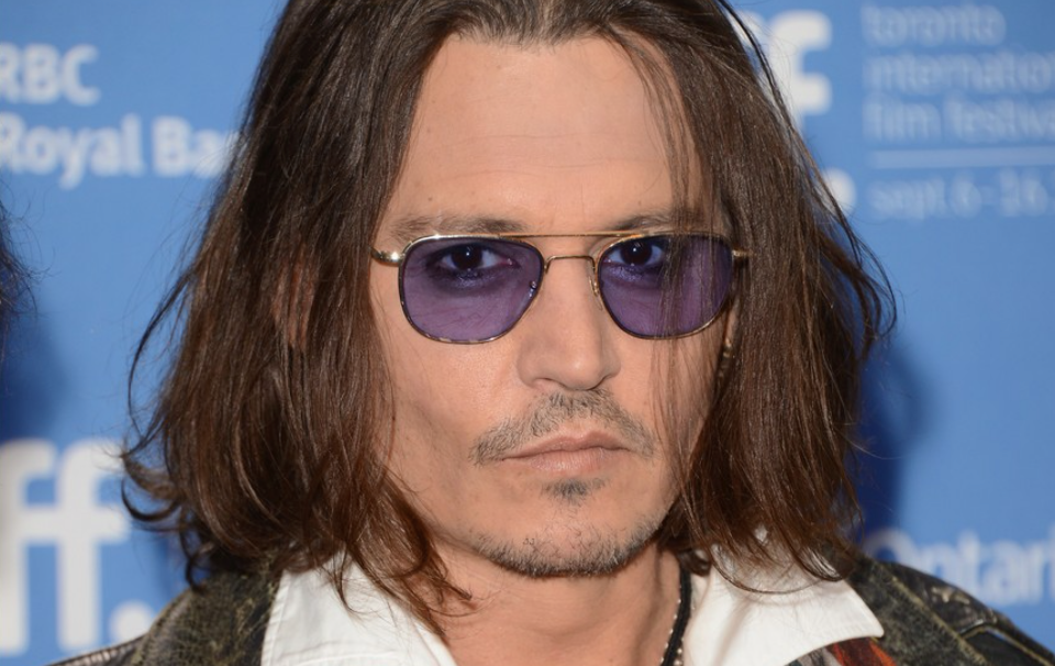Johnny Depp and His Tinted Lenses: Randolph Aviator in Violet