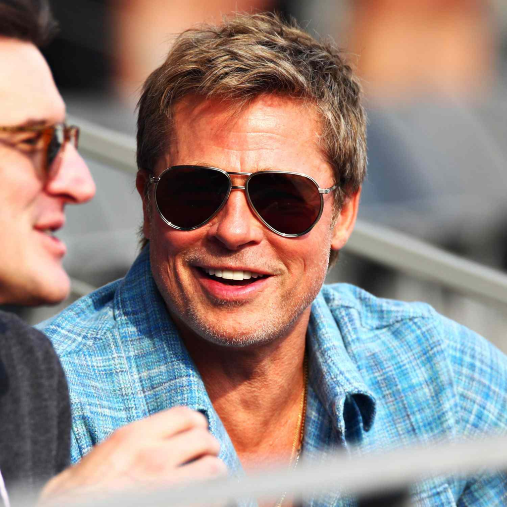 Grand Prix Chic: Brad Pitt’s Burberry Scott Sunglasses Make a Statement