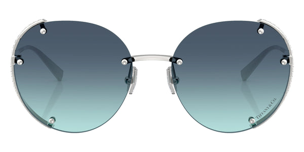 Silver Gold Plated / Azure Gradient Blue / 57-18-140