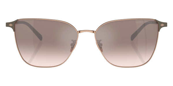 Rose Gold / Brown Mirrored Silver Gradient / 58-15-140