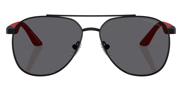 Matte Black/Rubber Red / Gray Polarized / 53-13-130