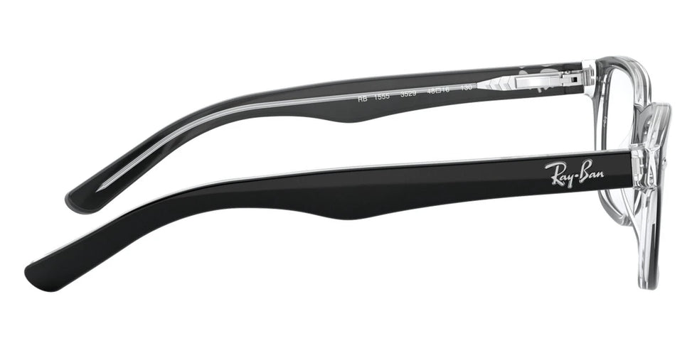 Ray-Ban RY1555 3529 46 - Black On Transparent