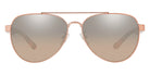 Tory Burch TY6070 32738Z 57 - Shiny Rose Gold Metal / Light Brown Gradient Mirrored