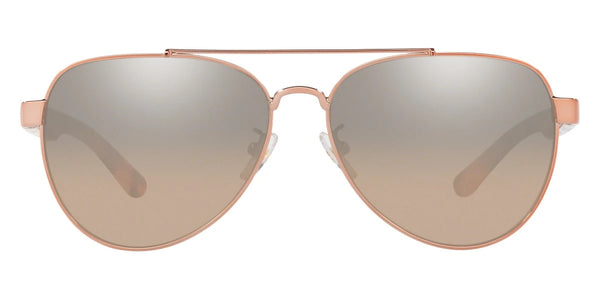 Shiny Rose Gold Metal / Light Brown Gradient Mirrored / 57-14-140