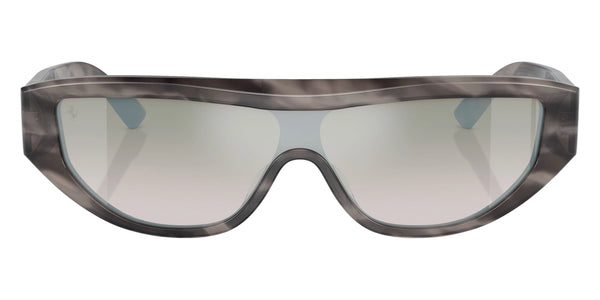 Striped Gray / Gradient Green Mirrored / 125-0-145