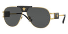 VERSACE VE2252 100287 63 - Gold / Dark Gray 100287