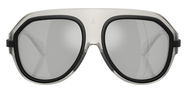 Matte Transparent Gray / Mirrored Silver / 58-18-145