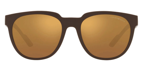 Matte Brown / Brown Mirrored Gold / 55-19-145