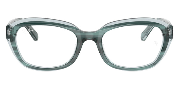 Striped Green on Transparent Green / 46-17-130