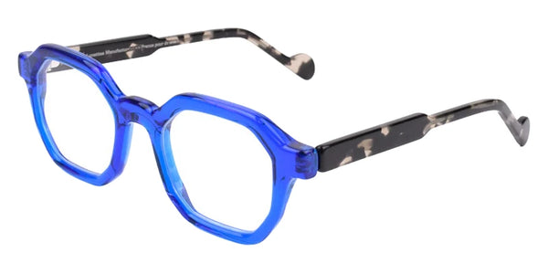 Transparent Electric Blue/Gray Tortoiseshell / 50-42