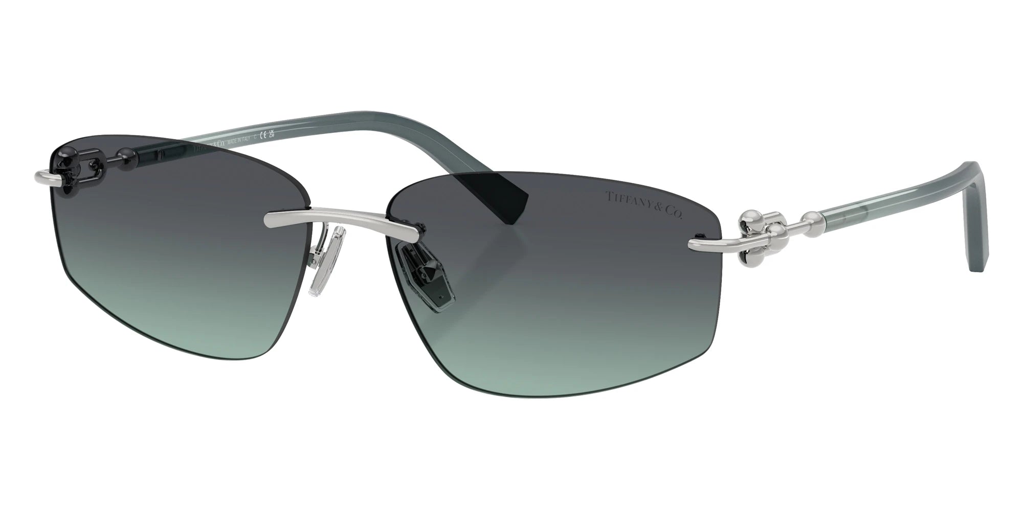 TIFFANY TF3114 60012G 59 - Silver / Azure/Dark Gray