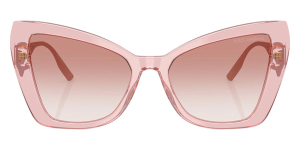 Transparent Powder Pink/Matte Pink / Clear Gradient Brown / 55-18-145