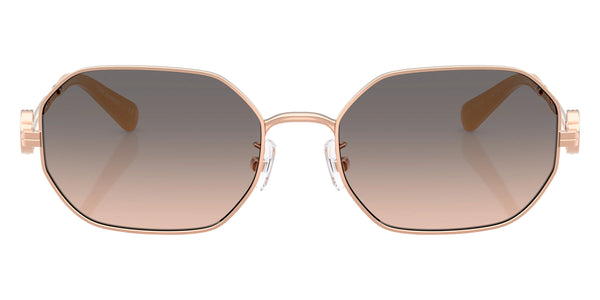 Shiny Light Rose Gold / Light Brown Gradient Gray / 55-18-140