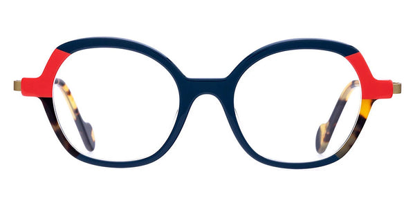 Solid Ink Blue and Coral/Matte Light Khaki / 47-19