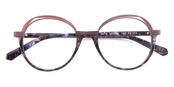 Demi Blue/Plum/Nude / 48-18-140