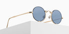 Matsuda 10601H 45 - Brushed Gold/Navy / Cobalt Blue #id:10601hbrushedgoldnavycobaltblue45_s:100105