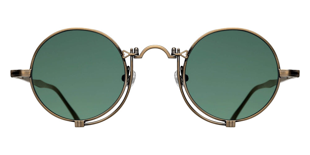 Matsuda 10601H 45 - Shiny Antique Gold / Sage Green #id:10601hshinyantiquegoldsagegreensunglass_s:104100