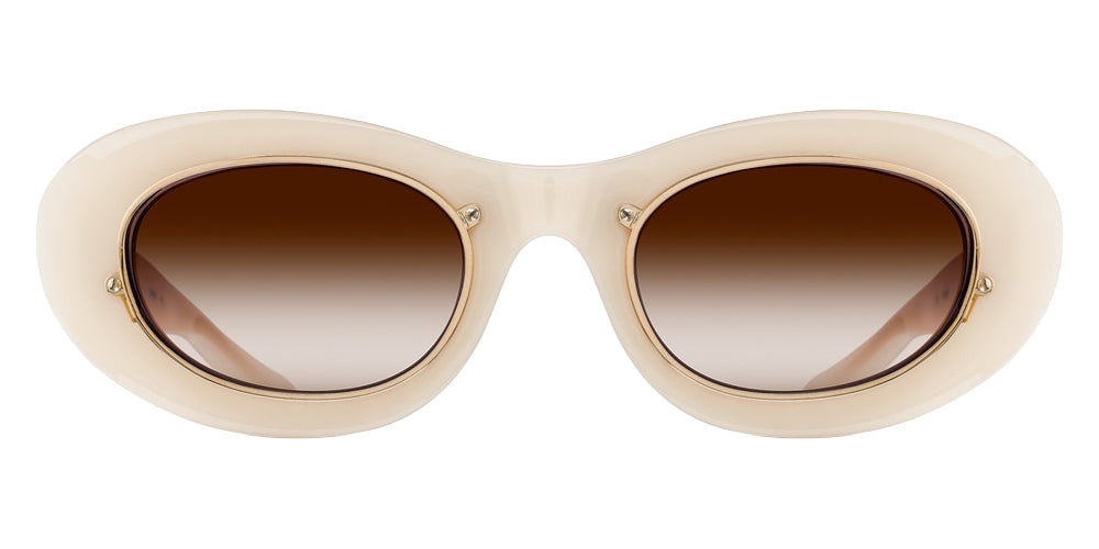 Matsuda 10604H 49 - Milk White / Brown Gradient #id:10604hmilkwhitebrowngradientsunglass_s:106100