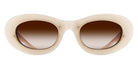 Matsuda 10604H 49 - Milk White / Brown Gradient #id:10604hmilkwhitebrowngradientsunglass_s:106100