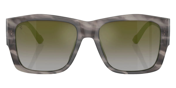 Striped Gray / Gradient Green Mirrored / 56-18-150