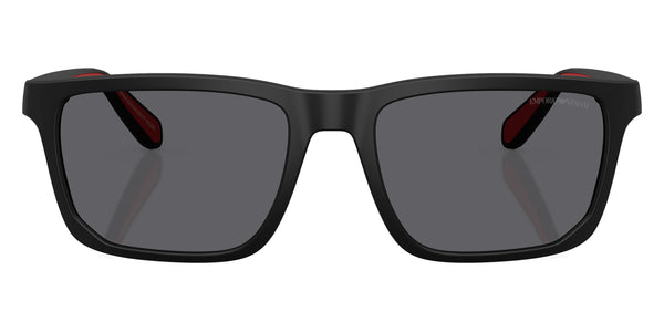 Matte Black/Rubber Red / Gray Polarized / 57-18-145
