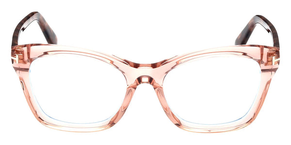 Shiny Light Pink/Colored Havana / Blue Filter / 53-18-140